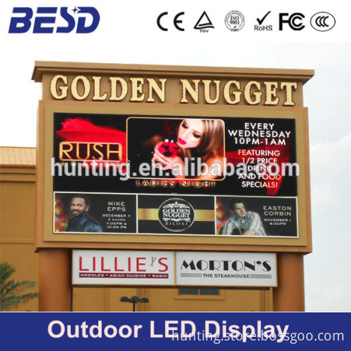 Hot selling best 2016 advertising LED display for rental abinet